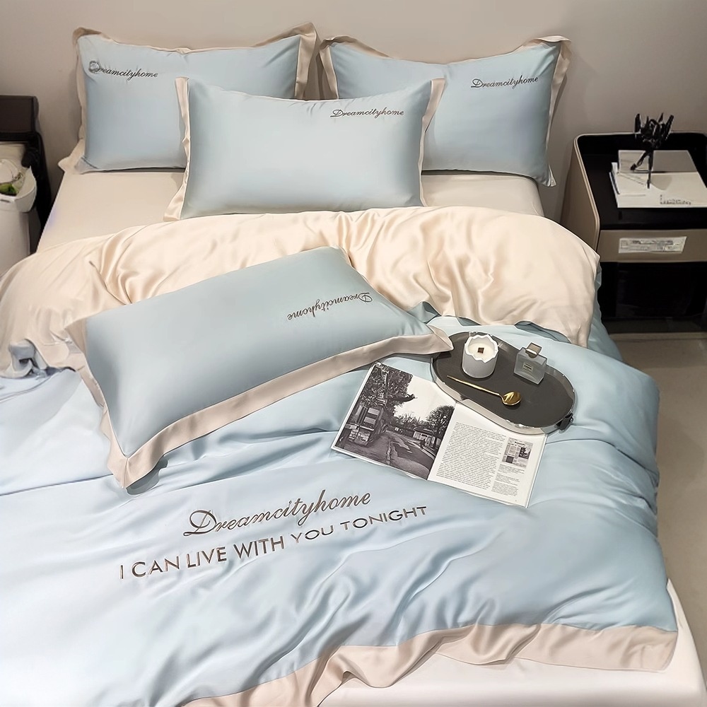 Silk Sheet Set - IJszijde Luxe Vierdelig Set Licht Luxe