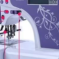 Home Textiles Logo - Professionele digitale borduurmachine, kleine LOGO-borduureenheid voor
