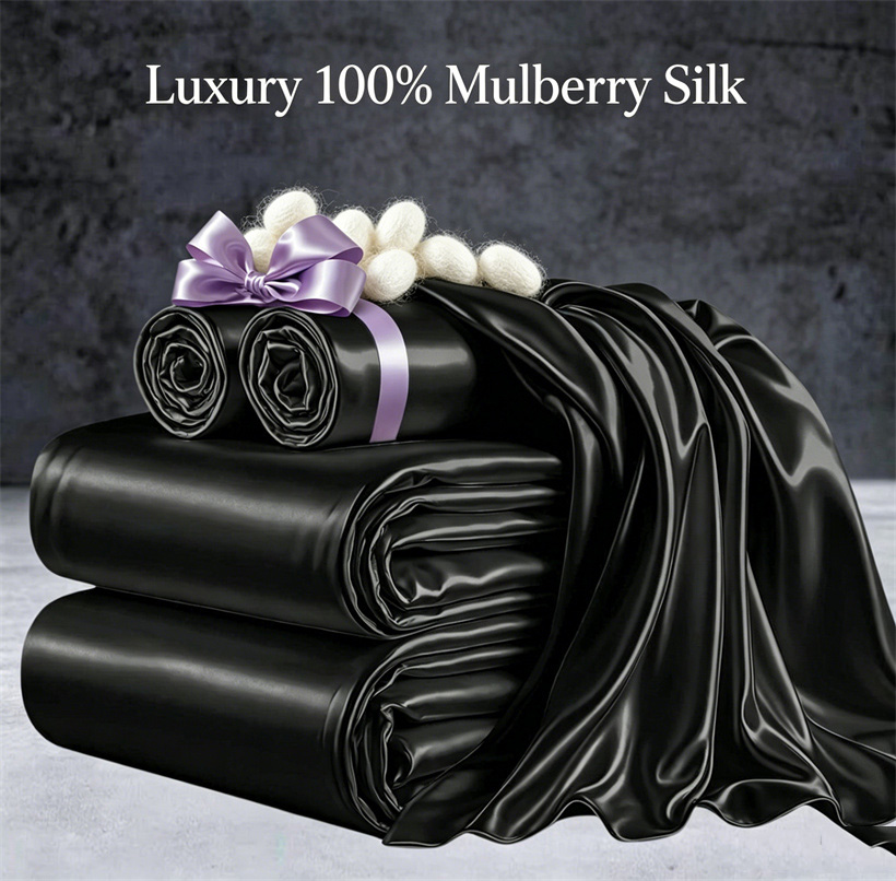 Silk Sheet Set - Luxueuze 100% Mulberry zijden beddengoedset met