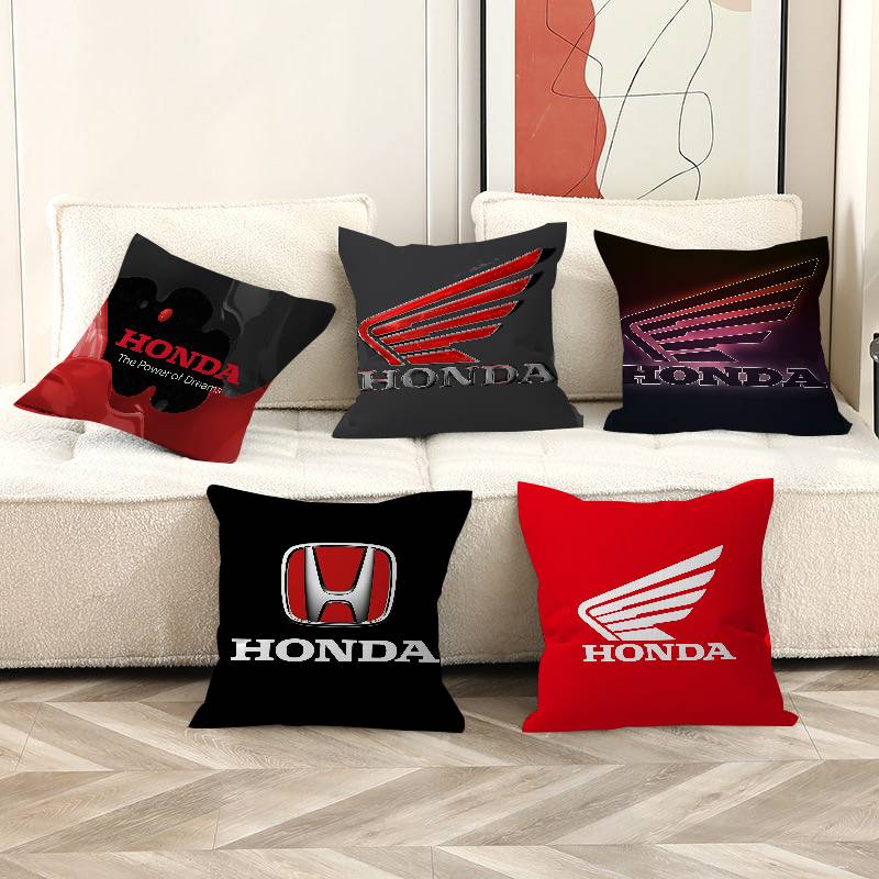 Home Textiles Logo - H-HONDAs motorfietslogo Gepersonaliseerde afbeeldingstekst decoratieve kussens