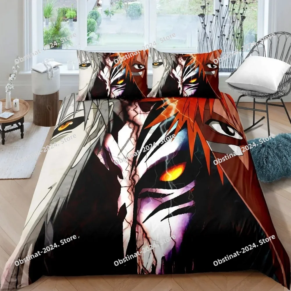 Linen Duvet Cover - 3D Bleach Kurosaki Ichigo Beddengoed Set