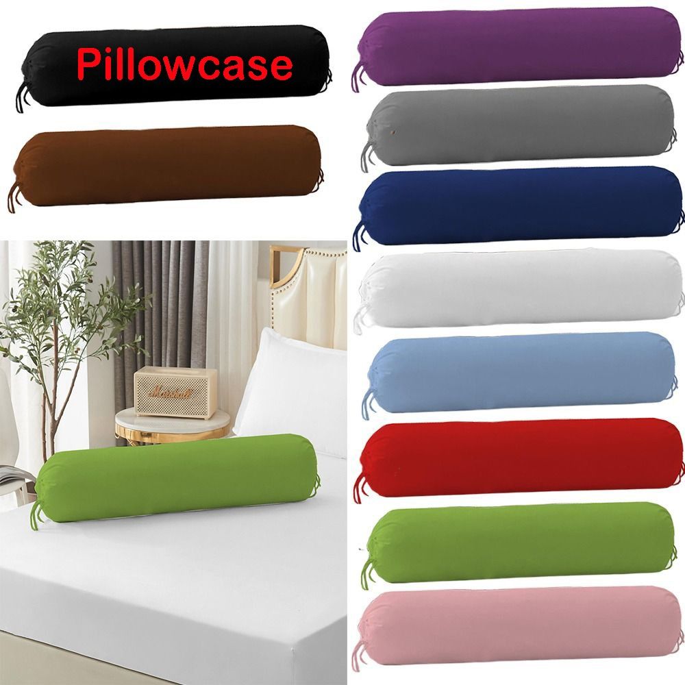 Bolster Pillow Long - Effen kleur lange cilindrische kussensloop Afneembaar