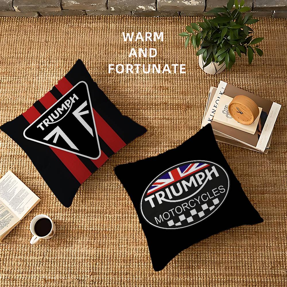 Home Textiles Logo - T-Triumphs Logo Kussenslopen Cartoon Sofa Decoratief