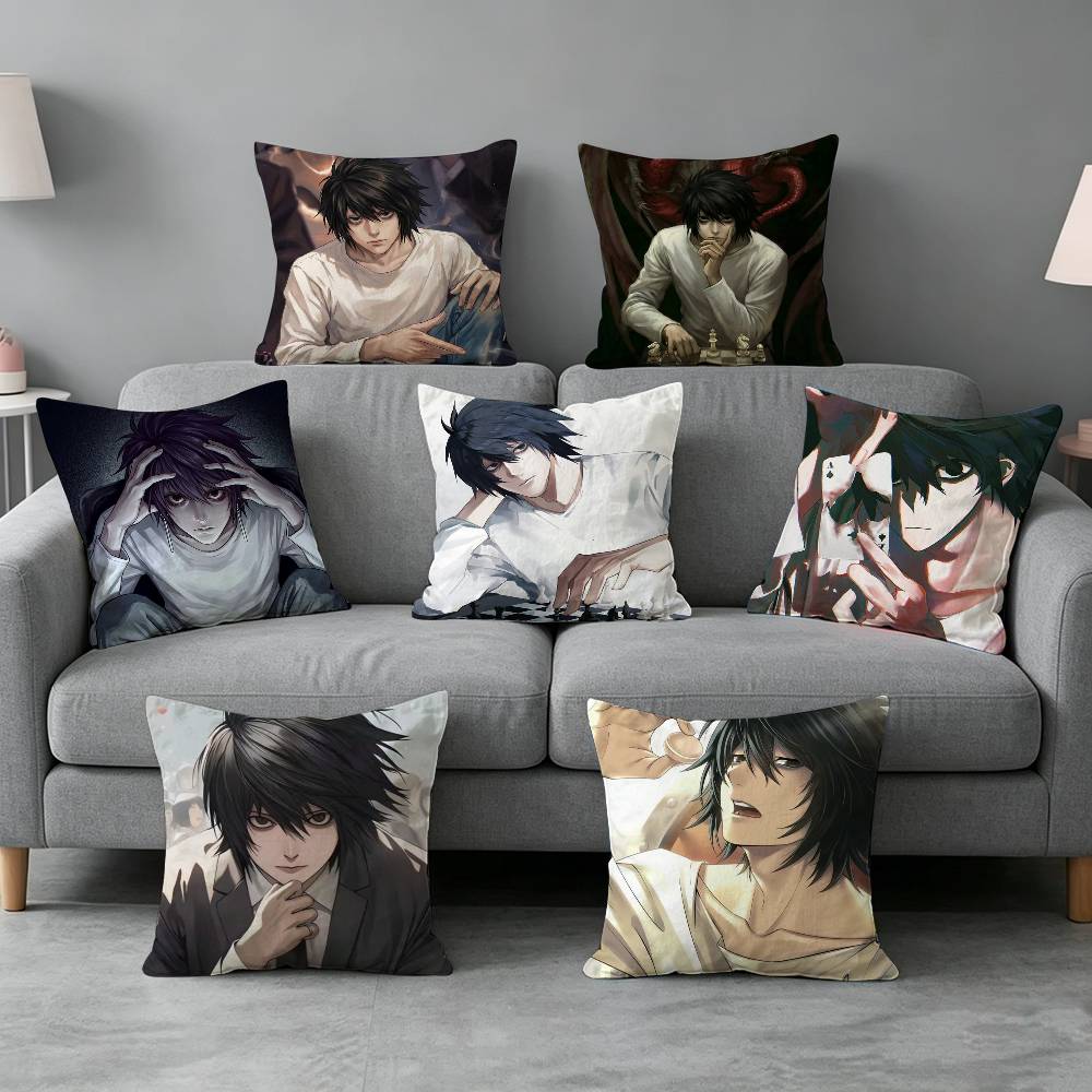 Home Textiles Definition - Cartoon-n Character L Lawliet Kussensloop cadeau
