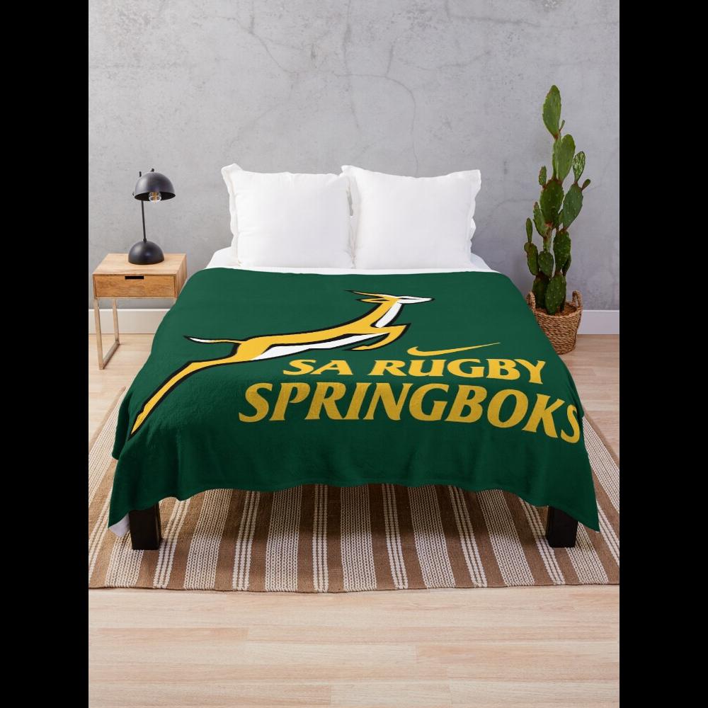 Home Textiles Throw - Springbok Rugby-deken Officieel Springboks-teamontwerp voor gezellig