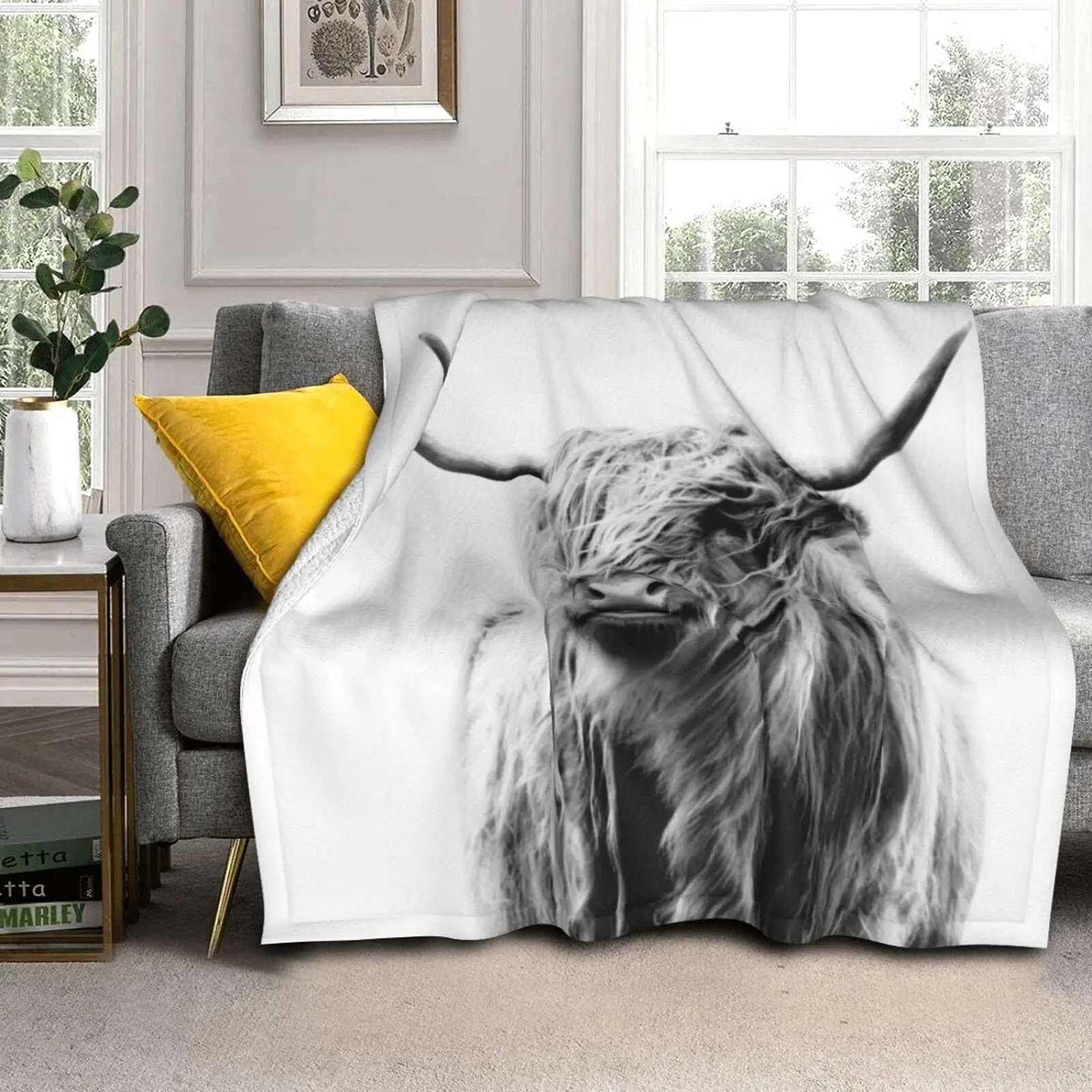 Highland Cow Deken Dierenbedde - Highland Home Textiles recensie en prijs