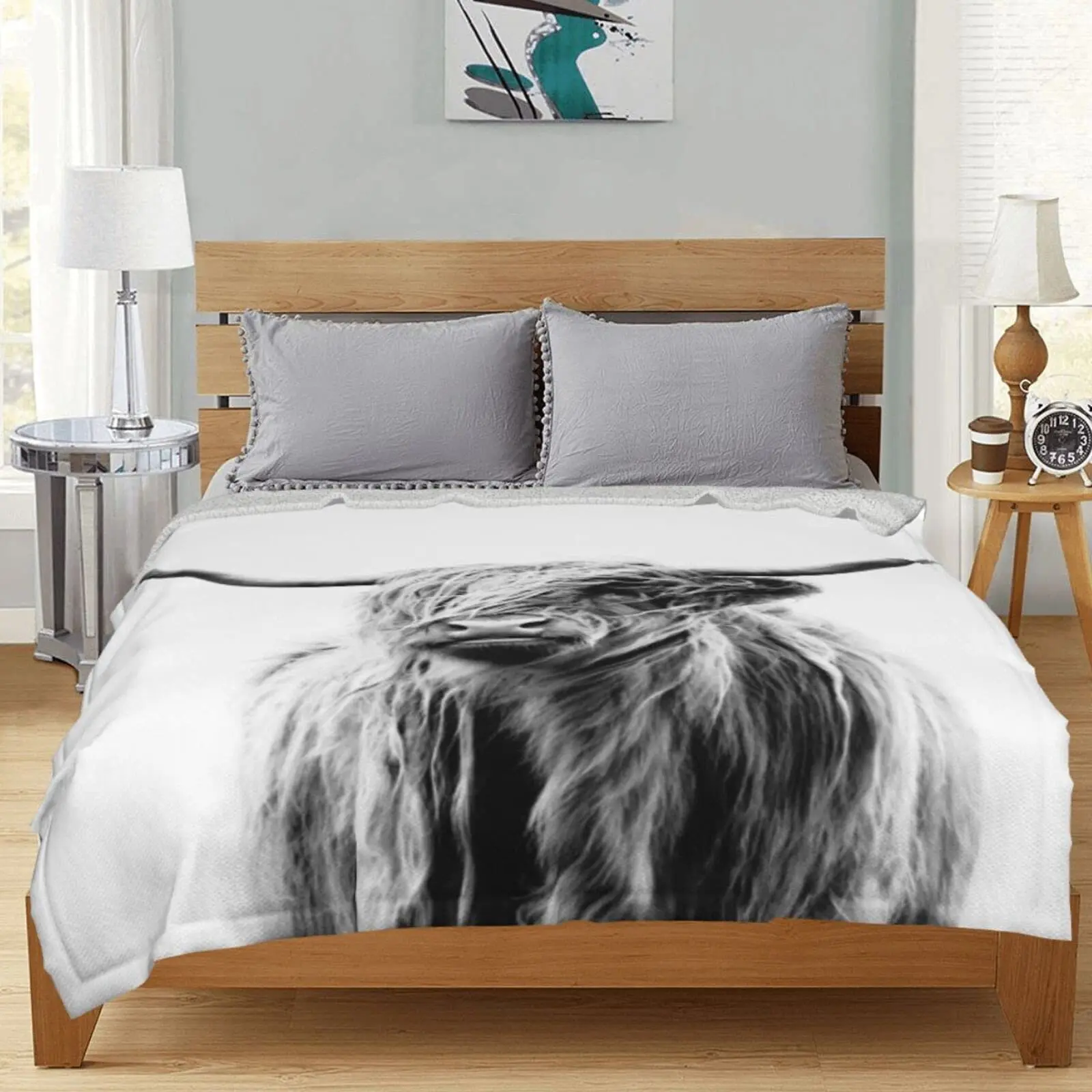 Highland Cow Deken Dierenbedde - Highland Home Textiles recensie en prijs