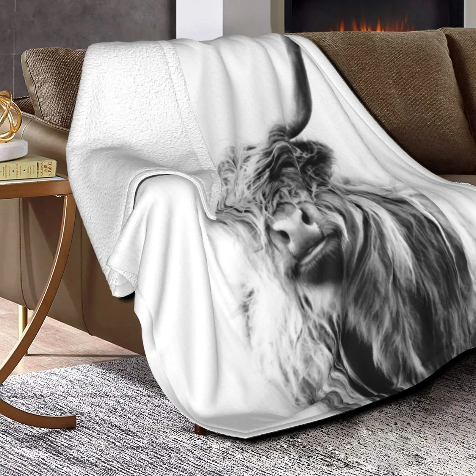 Highland Cow Deken Dierenbedde - Highland Home Textiles recensie en prijs