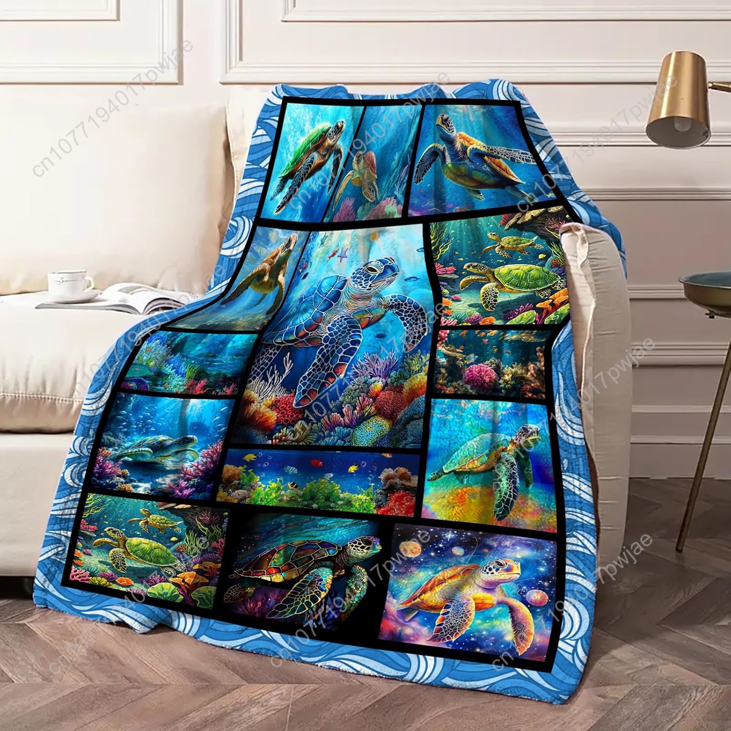 Zeeschildpad Flanel Gooi Deken - Home Textiles Throw recensie en prijs
