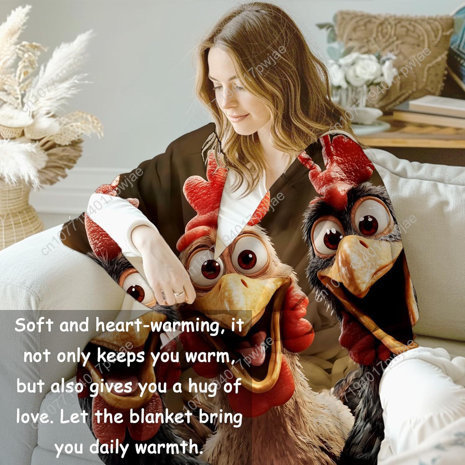 Kippen deken cadeaus voor vrou - Home Textiles Throw recensie en prijs