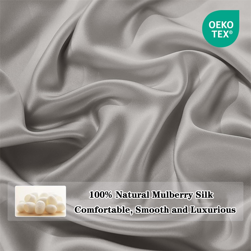 Luxe 100% Mulberry zijden vlak - Silk Sheet Set recensie en prijs