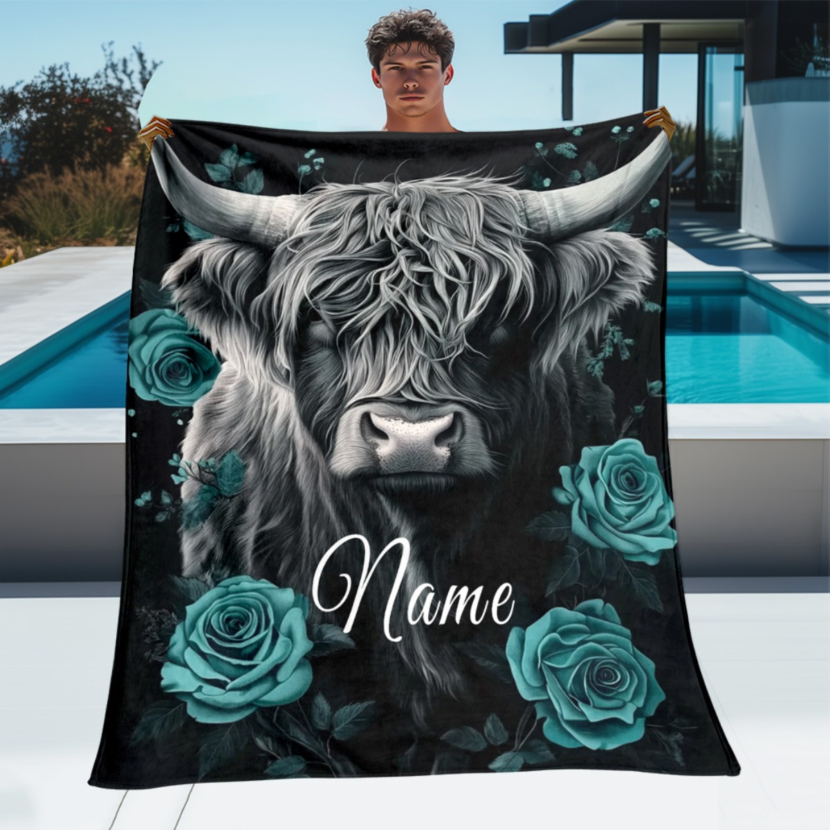 Gepersonaliseerde Highland Cow - Highland Home Textiles recensie en prijs
