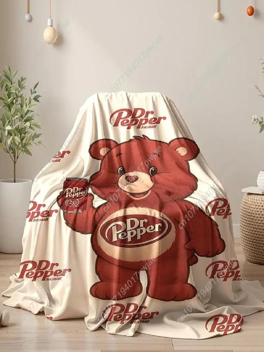 Dr Pepper Bear Flanel Gooi Dek - Home Textiles Throw recensie en prijs