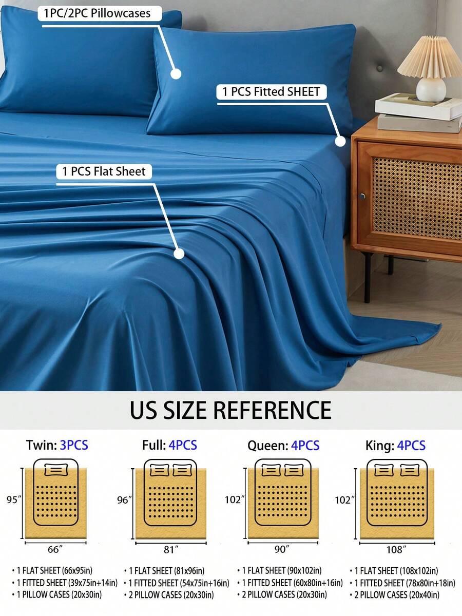 3/4-delig beddengoedset voor t - Silk Sheet Set recensie en prijs