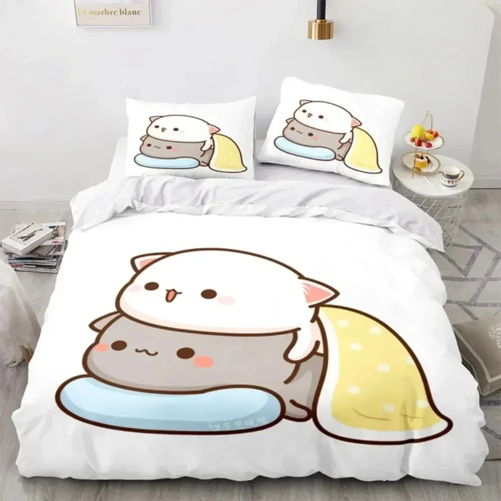 3D Cartoon Schattige Perzik Ka - Linen Duvet Cover recensie en prijs