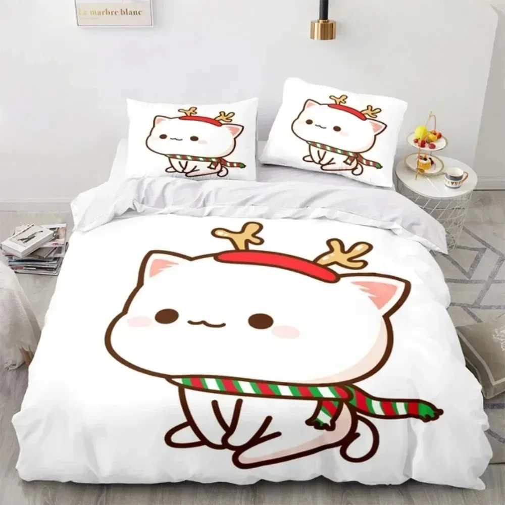 3D Cartoon Schattige Perzik Ka - Linen Duvet Cover recensie en prijs