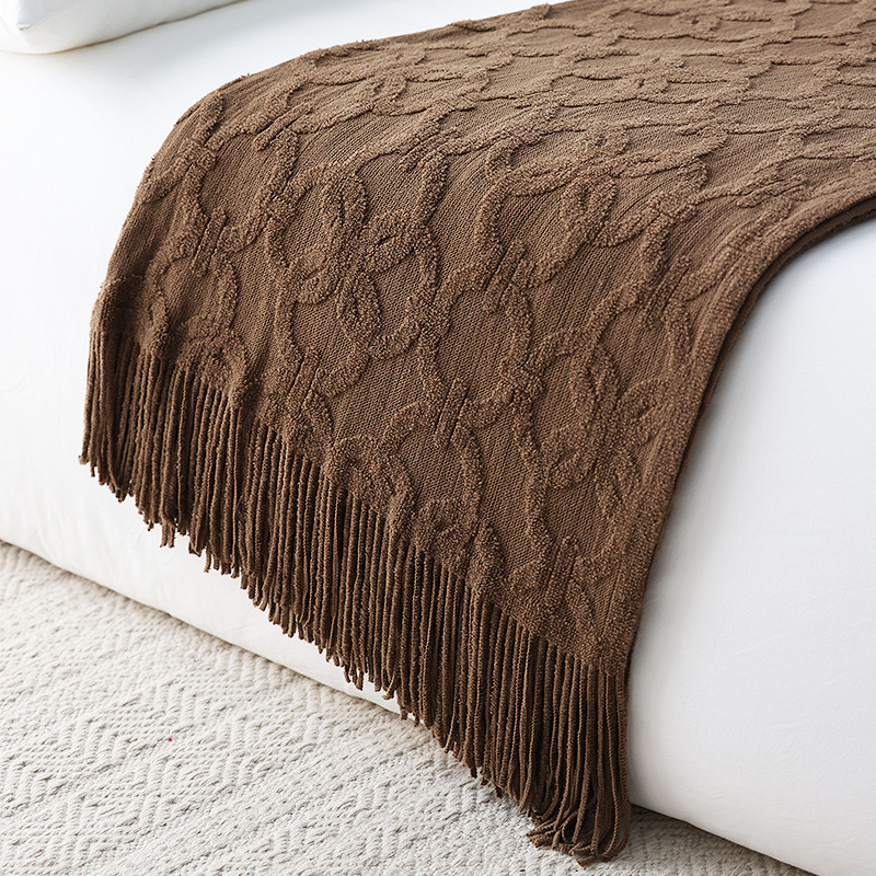 Nordic gebreide bedloper Zacht - Home Textiles Throw recensie en prijs