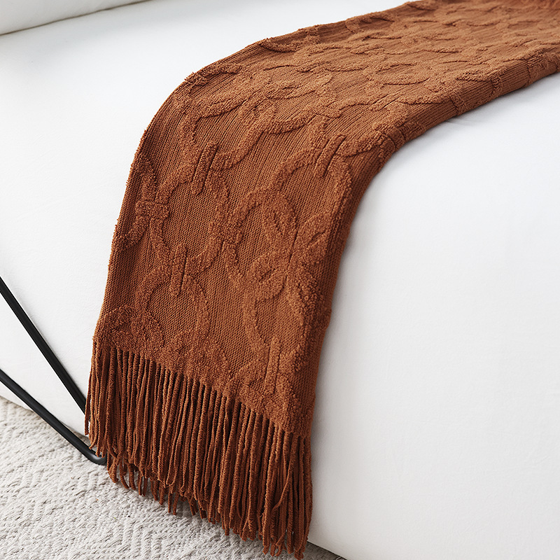 Nordic gebreide bedloper Zacht - Home Textiles Throw recensie en prijs