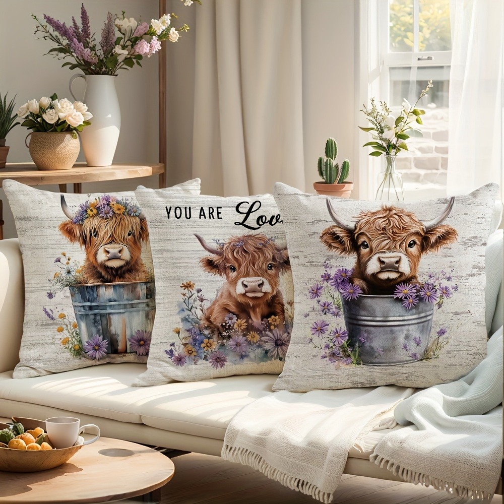 Kussensloop van kort pluche ma - Highland Home Textiles recensie en prijs