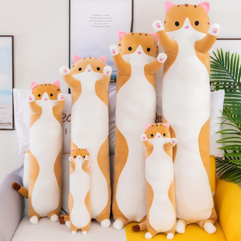 Schattige kat knuffel lang roz - Bolster Pillow Long recensie en prijs