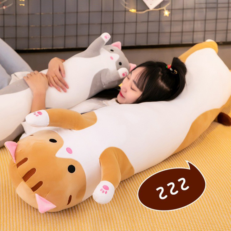 Schattige kat knuffel lang roz - Bolster Pillow Long recensie en prijs