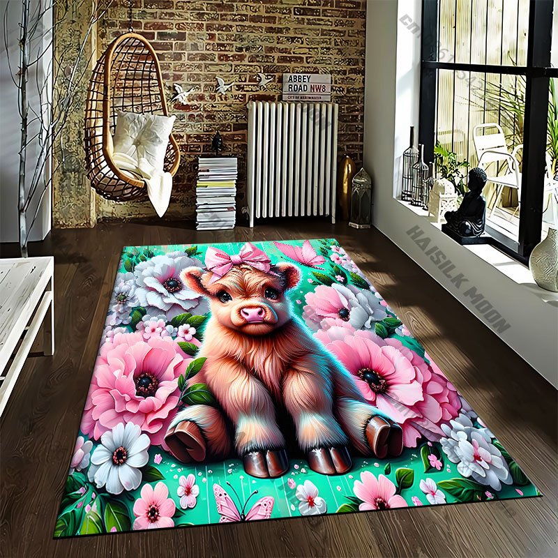 Hoogland kalfsbloemen houten e - Highland Home Textiles recensie en prijs