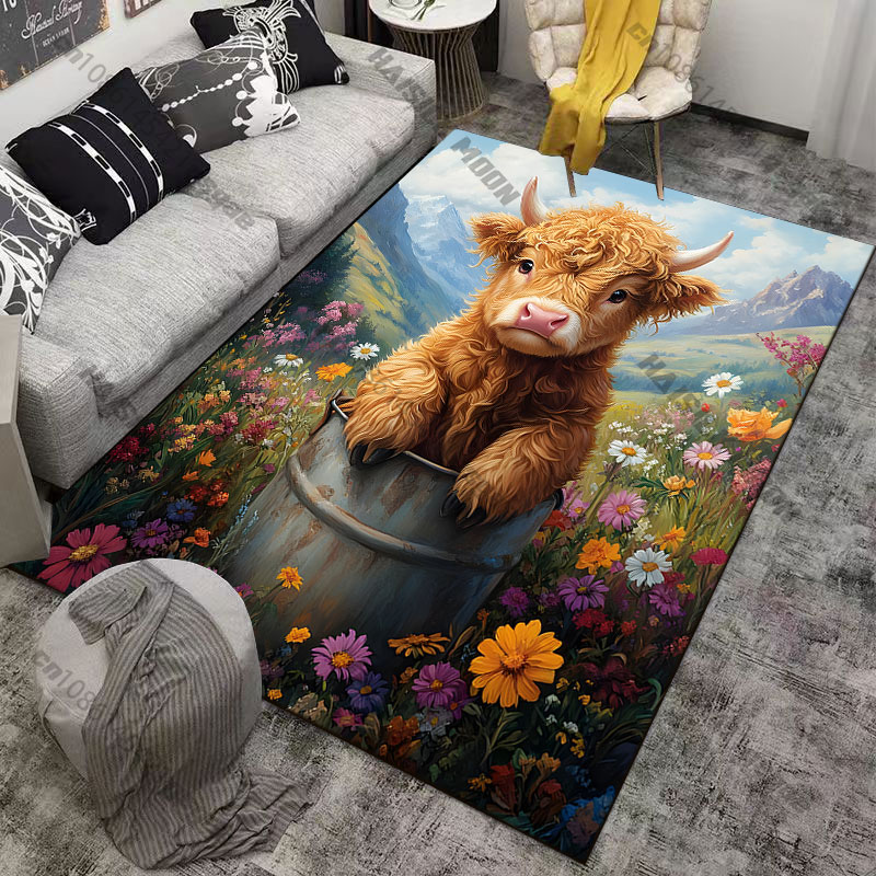 Hoogland kalfsbloemen houten e - Highland Home Textiles recensie en prijs